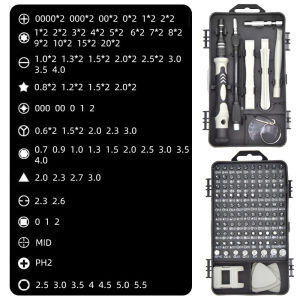 Electronics Screwdriver Set 115 in 1 Precision Screwdriver Tools Nut Driver Professional Magnetic Repair Tools