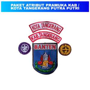 Paket atribut set kwarda Banten putra putri kota tangerang