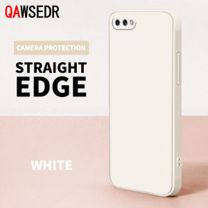 QAWSEDR สำหรับ OPPO A5S A12 A7 2018 A11K F9 Pro Carema ป้องกันสแควร์ตรงขอบซิลิโคนกันกระแทกปลอกโทรศัพท์นุ่มกรณีฝาครอบ