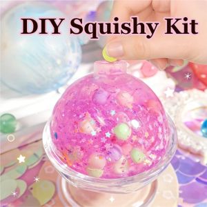 MUQZI Slow Rebound DIY Squishy Making Kit Sensory Cat Paw Handmade Ball Skin Boys Girls Fidget DIY Squeeze Ball Kit Kid Toy
