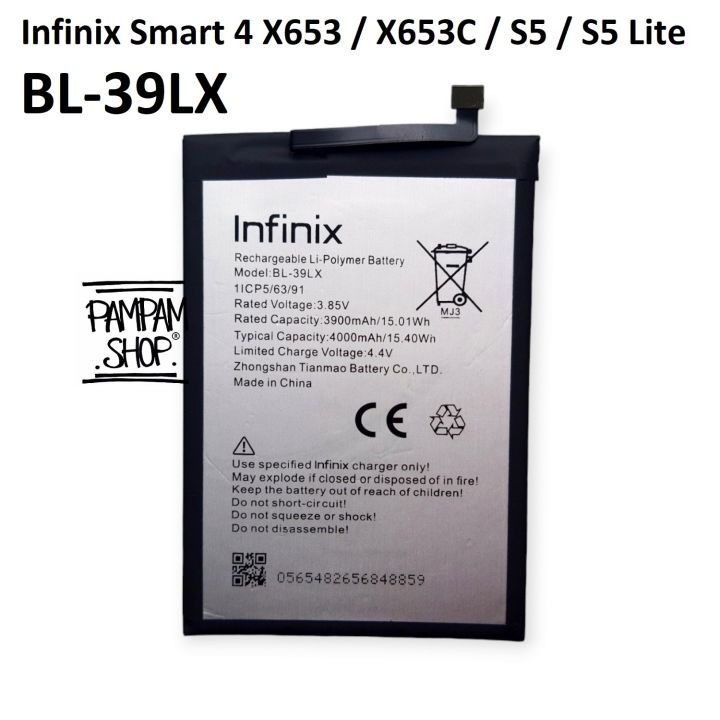 Baterai Infinix Smart X653 X653C S5 X652 X652A S5 Lite X652B BL