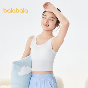 Balabala Girls Wear Childrens Underwear In A Small Vest During The Development Of The Bra Anti Convex Points Out To Be Cut out Trace