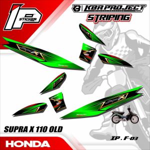Striping SUPRA X 110 OLD - Sticker Striping Variasi List HONDA SUPRA X 110 OLD IP.F-03 Design IP Sticker