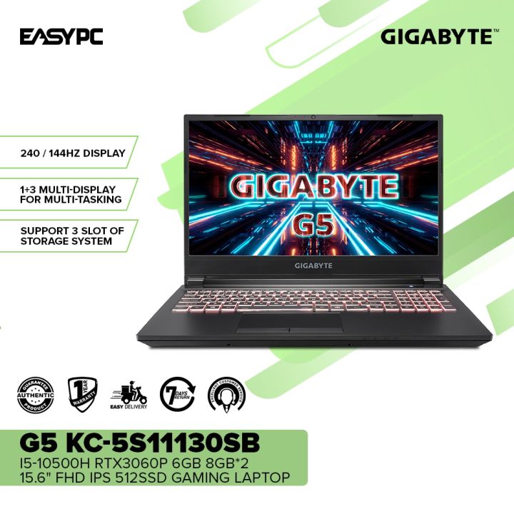 Gigabyte G5 KC-5S11130SB Gaming Laptop i5-10500H/RTX3060P