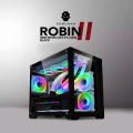 EasyPC | CoolMan Robin 2 Mini Micro ATX PC Case Black and White Desktop Casings. 