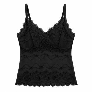 【Brelira】Lace Padded Camisole French Style Breathable Tank Top Versatile Innerwear Or Outerwear Lace Bralette With Pads For Women