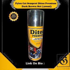 Pylox Cat Semprot Diton Premium Dark Brown Metal 400ml