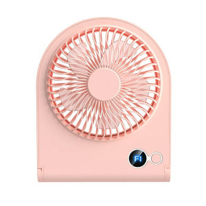 Portable light and thin usb charging silent digital display desktop fan suitable for outdoor camping