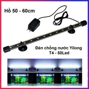 Đèn Led hồ bể cá cảnh 50cm - 60cm chống nước dài 48.5cm 8W YILONG T4-50LED ( Trắng)
