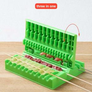 💥🎁Free Gift🎁💥Multifunctional kebab kitchen tool barbecue wear food kebab device skewer machine pork tool barbecue tool accessories BBQ Tools