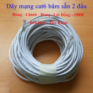 DÂY MẠNG Chính Hãng - CAT 6 Lõi Đồng 8 dây ( 10M 20M3050100..300M Bấm Sẵn 2 Đầu) - Dùng cho cục Wifi/máy tính/camera IP/đầu ghi camera / máy in