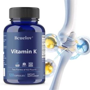 Vitamin K2 (MK-4 & MK-7) Capsules High Absorption Supplement for Bone Density Teeth Joint Cardiovascular & Immune Health2026