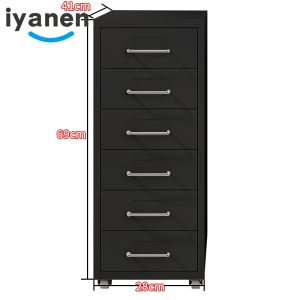 Waterproof metal cabinet drawer office steel storage file cabinet mobile cabinet chest