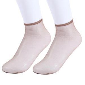 Casual Women Transparent Elastic Silk Sock Nylon Ladies Summer Short Ankle Breathable Short Stocking for Daily