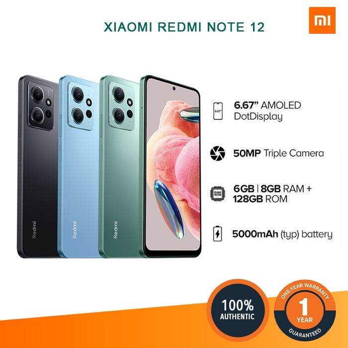 Xiaomi Redmi Note 12 8GB+256GB Global Version | Lazada PH