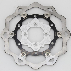 GALFER Big Disc 260mm Universal Motorcycle Disc Brake with Alloy Bracket Front Disc 4 HOLES 260 mm Click 4H/ Click 5H/Beat