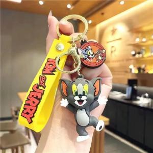 Gantungan Kunci Tom & Jerry Ganci Motor Mobil Liontin Tas Keychain Couple Lucu Aksesoris Kartun Kucing Tikus