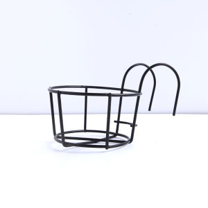 Iron ชั้นแขวนเหล็กสำหรับตกแต่งกลางแจ้งชั้นวางกระถางดอกไม้ระเบียง