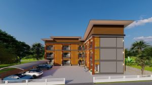 แบบอพาร์ทเม้นท์ 3 ชั้น