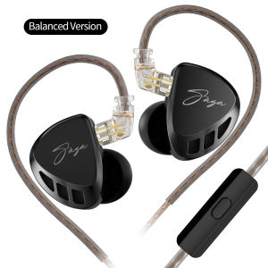 KZ Saga HiFi Earphone With Detachable Cable Dynamic Drive High Sound Quality Comforable In Ear Headset Custom Music Earphones