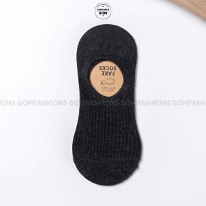 Combo 10 đôi tất nữ lười có đệm silicon chống tuột gót vớ nữ đi giày lười chất liệu cotton êm chân - HAI-FIVE-2006-CB10