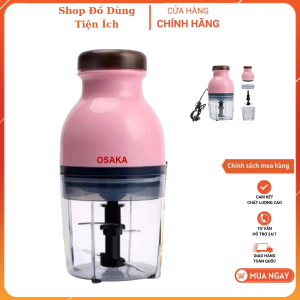 Máy Xay Sinh Tố Xay Đá Xay Thịt Xay Tỏi Ớt Máy Xay Đa Năng Cao Cấp Osaka Mẫu Mới Thiết Kế Nhỏ Gọn Có BH 12 tháng