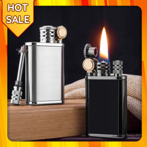 Hộp Quẹt Bật Lửa Xăng Diêm Xăng Chief CF-210 Thiết Kế Đẹp Độc Lạ 2 Trong 1 - Dùng Xăng Bấc Đá Cao Cấp (KHÔNG CHỨA XĂNG GAS)