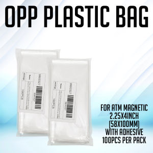 VSPH 100pcs OPP Transparent Plastic Bag with Adhesive
