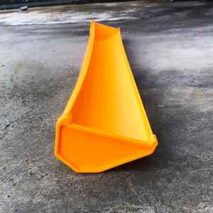 รางอาหารกรงตับไก่ไข่ ยาว122cm