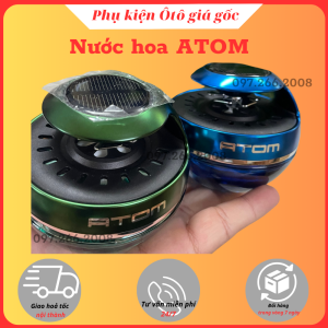 Nước hoa ô tô Atom dùng trên taplo có cánh quạt xoay bằng năng lượng mặt trời