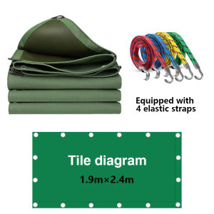 「Ship in 24hrs🤟❤️」Pickup Truck Canvas With Tightening Rope Army Green Thicken Tarpaulin Fabric Outdoor Camping Tent Tarp Garden Pergola Canvas Rainproof Cloth 防水帆布