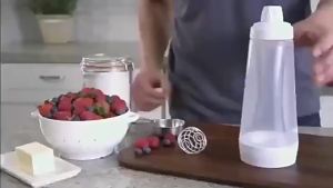 Pancake Batter Dispenser Pancake Mix Dispenser with Whisk Ball and Stand Base Pancake Batter Mixer with BlenderBall for Pancakes Crepes Waffle Muffins Qatayef Cupcakes and more