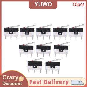 YUWO 10Pcs Limit Switch Push Button Switch 1A 125V AC Mouse Switch 3Pins Micro Switch