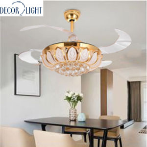 ĐÈN QUẠT TRẦN HOA SEN- CÁNH QUẠT LINH HOẠT ĐÓNG/MỞ