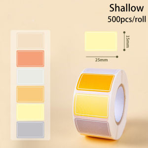 500pcs/roll Colorful label stickers Self Adhesive Blank Name Stickers Waterproof Tag Stickers