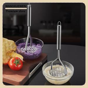 [COD] Kitchen Gadget Creative Mud Press Masher Puree Juice Maker Stainless Steel Potatoes Crusher Pusher Fruit Tools Cocina Cozinha