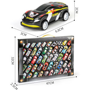 Babycolor 60PCS Mainan Anak Mobil Mini Set Pull Back Bahan Alloy Mobil Balap Mini Anak Laki Laki