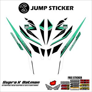 Stiker striping new supra x 125 r grafis variasi 013