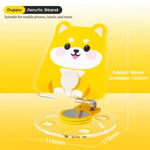 Turtle Acrylic Phone Stand Foldable Adjustable Height Angle Horizontal Vertical Desktop Bracket