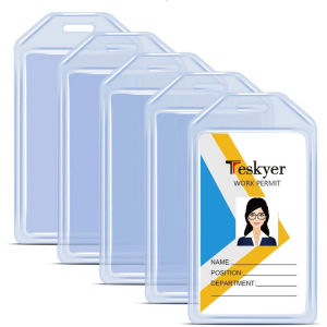 1/10/20pcs Soft Silicone Card Holder ID Holder ID Case Vertical 54*90mm Work Card Sleeve Name Tag