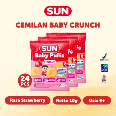 CTN - SUN Baby Puffs Stroberi Sachet 10 Gr