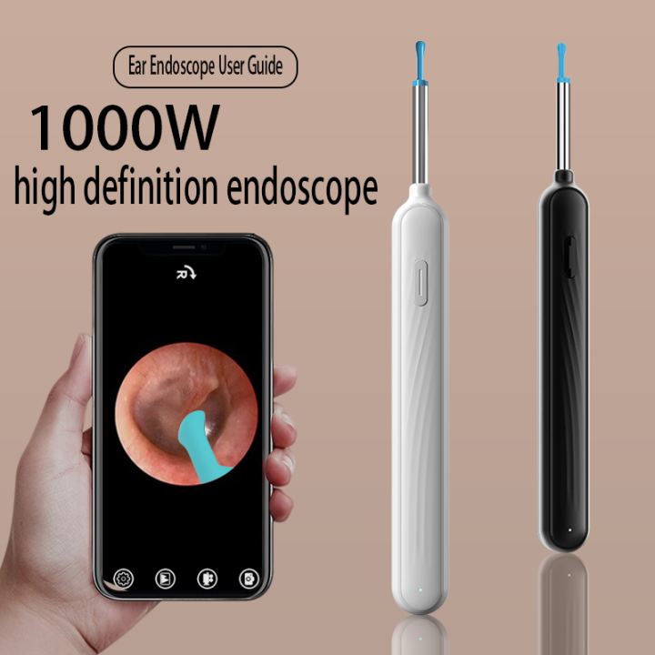 1000W Pixels Ear wax Spoon Cleaner with HD Camera Light Wireless ...