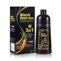 Instant Black Hair Dye Shampoo for Women Man Hair Color Shampoo for Gray Hair - 100% Gray Coverage - Natural Plant Hair Dye 3 in 1, 16.9Fl OZ. 