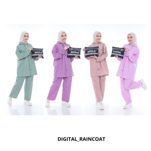 Jas Hujan Pria Wanita Bahan Lentur ANTI REMBES AKULA