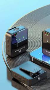 Factory Direct Wireless Lavalier Microphone Outdoor Live Streaming Recording Noise Reduction Microphone One-to-Two Wireless Microphone