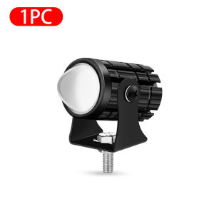 Đèn Pha LED Xe Máy Thông Dụng Ống Kính Máy Chiếu Ống Kính Hai Màu ATV Xe Tay Ga Lái Xe Cho Cafe Racer Đèn Chiếu Sáng Phụ Trợ