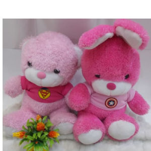 Boneka Bear / Rabbit / Panda Tshirt Logo Superhero (05021280)