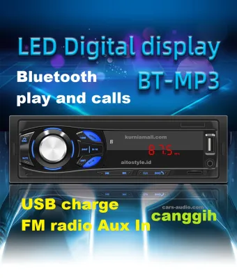 Tape Mobil Single Din Bluetooth calls Deckless 12V - 12V MP3-S211L tape mp3 radio FM head unit single din tip mobil