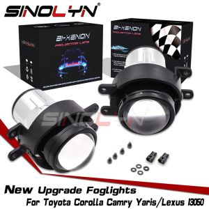 Sinolyn Fog Light For Toyota Corolla Camry VIOS YARIS COASTER Tuning 2.5 inch HID Bi-xenon Lens Spot Light H11 H8 H9 HID LED Driving Lamps High Low Lights
