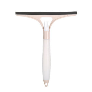 3 IN1 Silicone Wiper Glass Squeegee with Spray Bottle Bathroom Window Cleaning Brush
